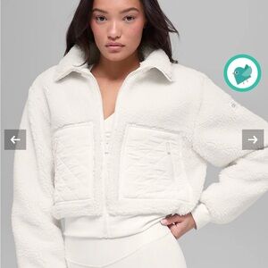 ALO Yoga Cream Teddy Jacket